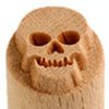 MKM Skull 1.5cm wood stamp